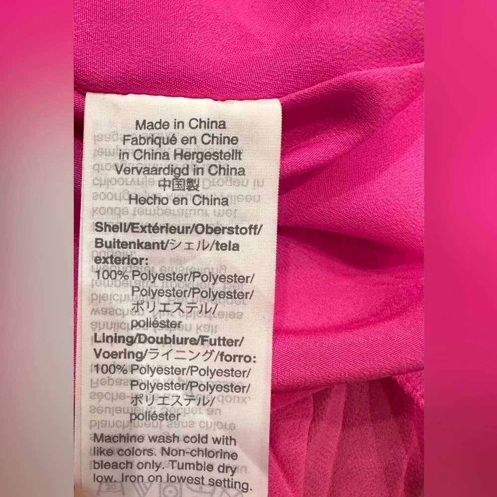 🌷🌷 Women’s Pink Sleeveless Pleated Georgette Blouse - NWT - Size XS🌷🌷